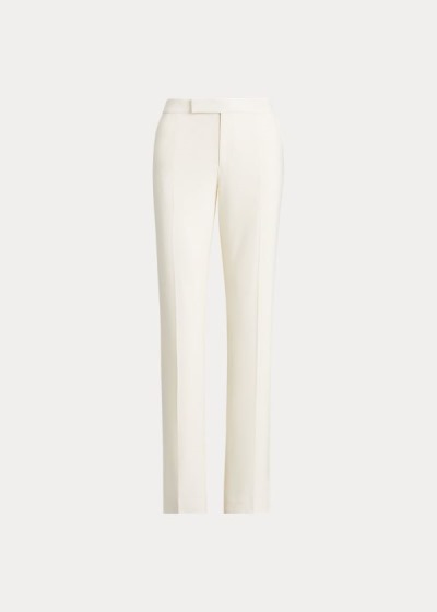 Pantalones Ralph Lauren Mujer Creme - Seth Wool Crepe - GZOEN5328